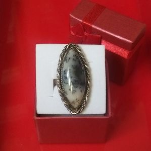 Vtg Stone Cooper Sterling/925 Ring NWOT!